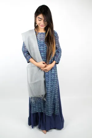 Tunic Chanderi - lotus blue