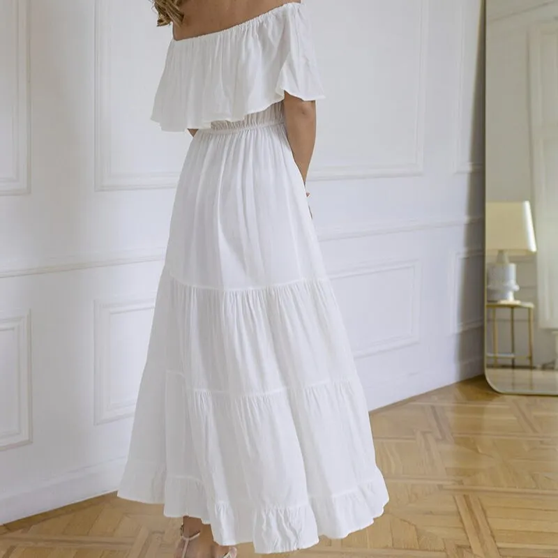 Vibrant Ankle Length Off Shoulder Summer Dresses