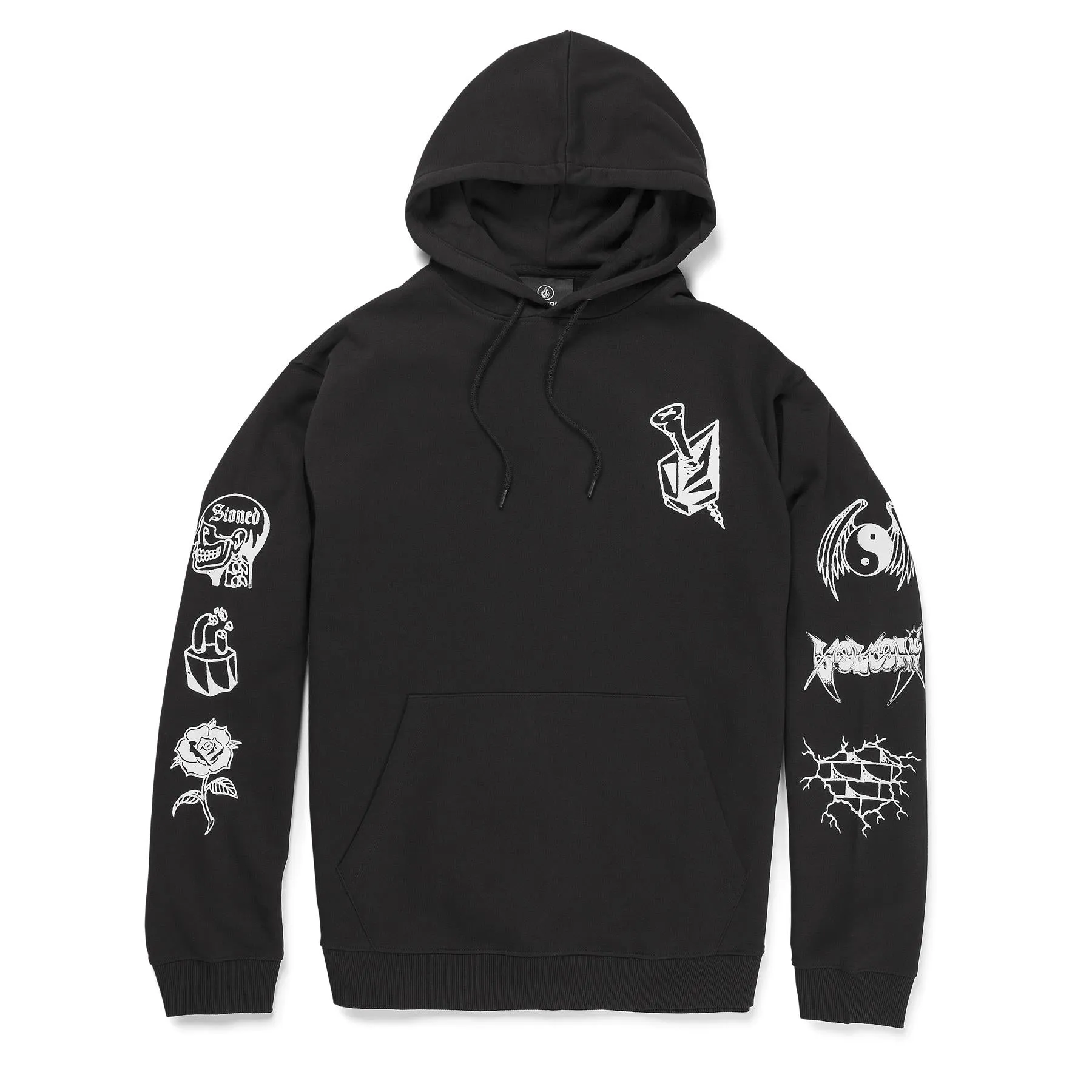 Volcom Watanite Pullover Hooded Sweatshirt Black