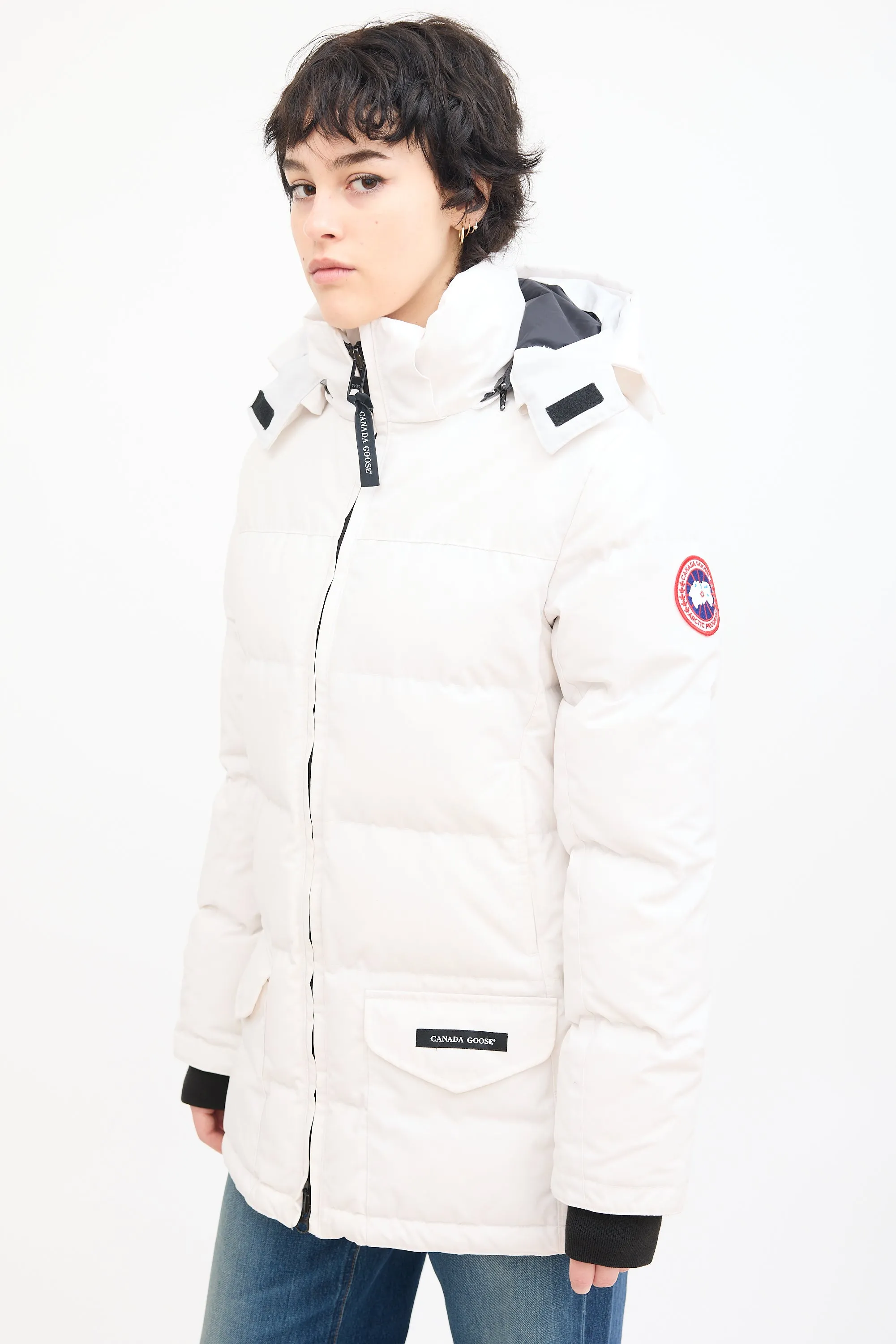 White Solaris Down Parka