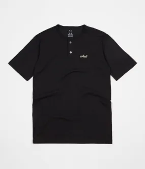 WKND Two Button Henley T-Shirt - Black