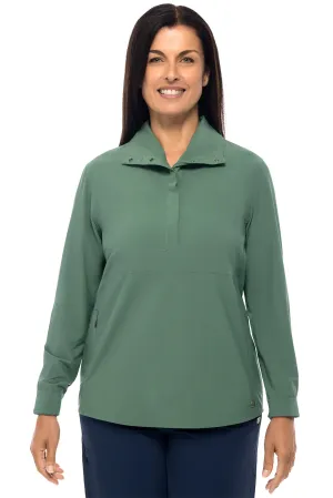 Women's Catona Funnel Neck Tunic Top  |  Pine Green