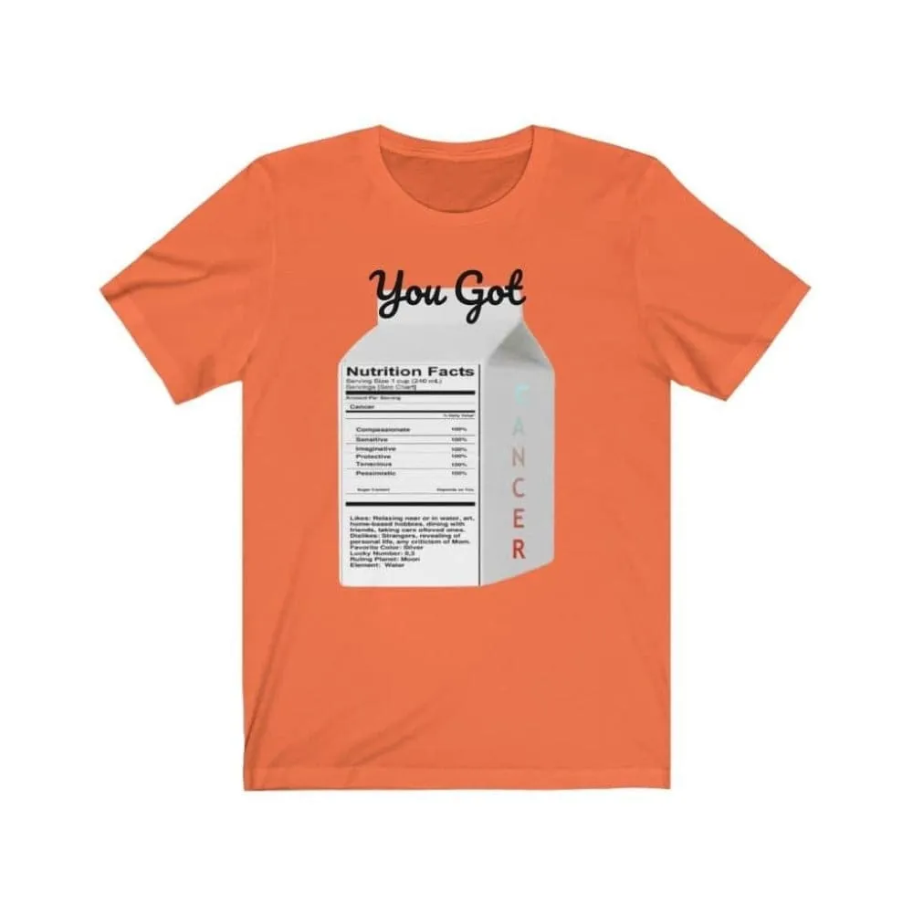 You got Zodiac Charm Unisex Tee: Cancer Traits Edition