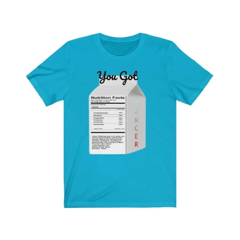 You got Zodiac Charm Unisex Tee: Cancer Traits Edition