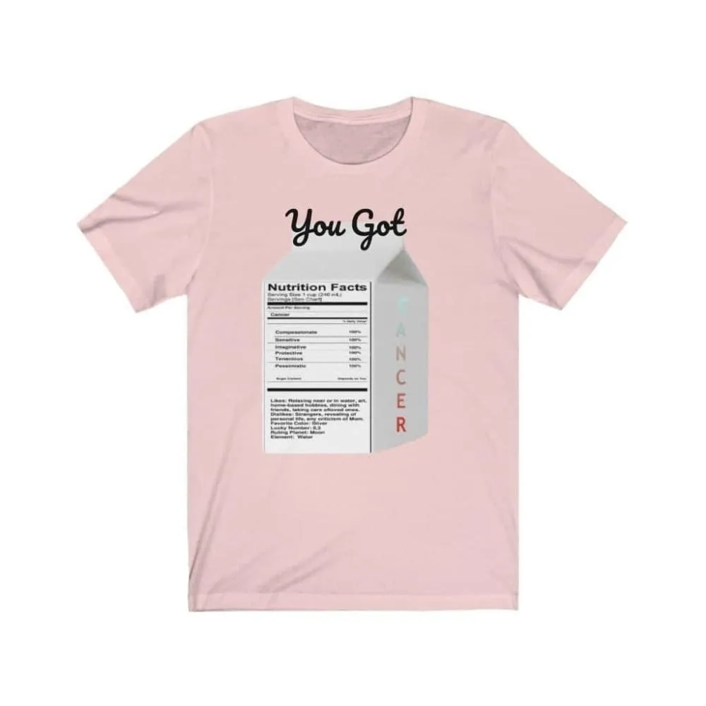 You got Zodiac Charm Unisex Tee: Cancer Traits Edition