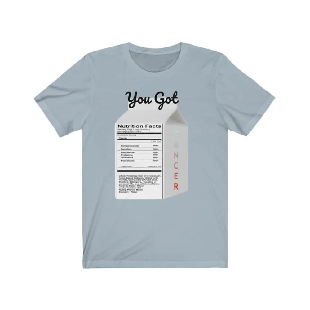 You got Zodiac Charm Unisex Tee: Cancer Traits Edition