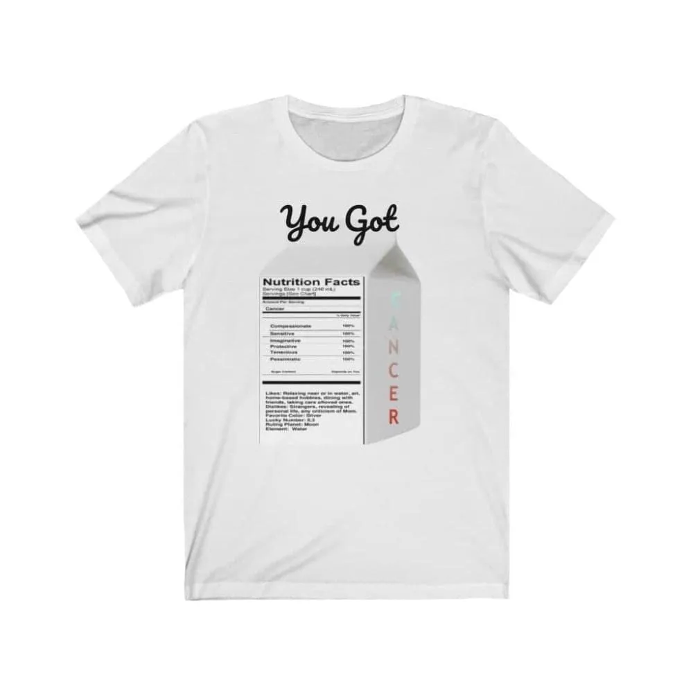 You got Zodiac Charm Unisex Tee: Cancer Traits Edition