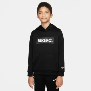 Youth Nike F.C. Pullover Hoodie [Black]